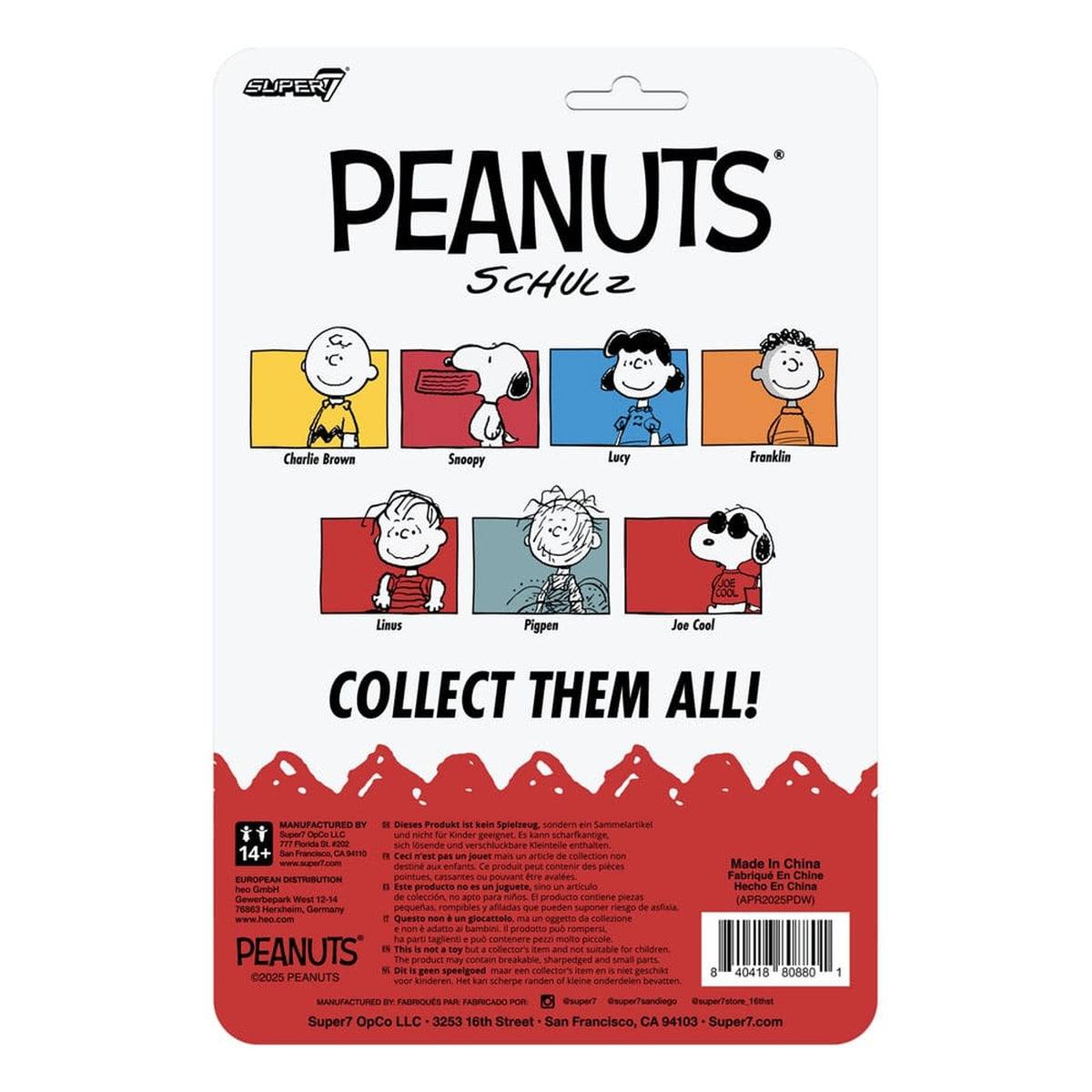 Immagine del prodotto Peanuts action figure ReAction Wave 8 Joe Cool 9 cm