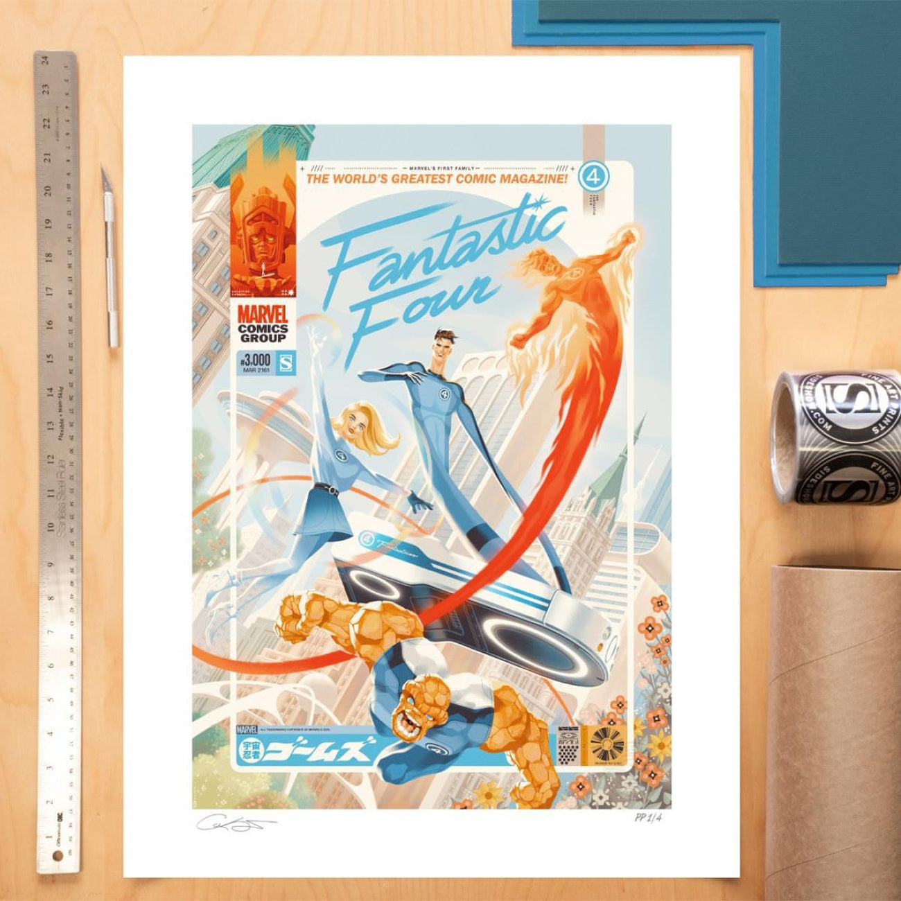 Immagine del prodotto Marvel Fantastic Four n. 48 Stampa d’arte Marvel's First Family: The Fantastic Four! 61 x 41 cm - senza cornice