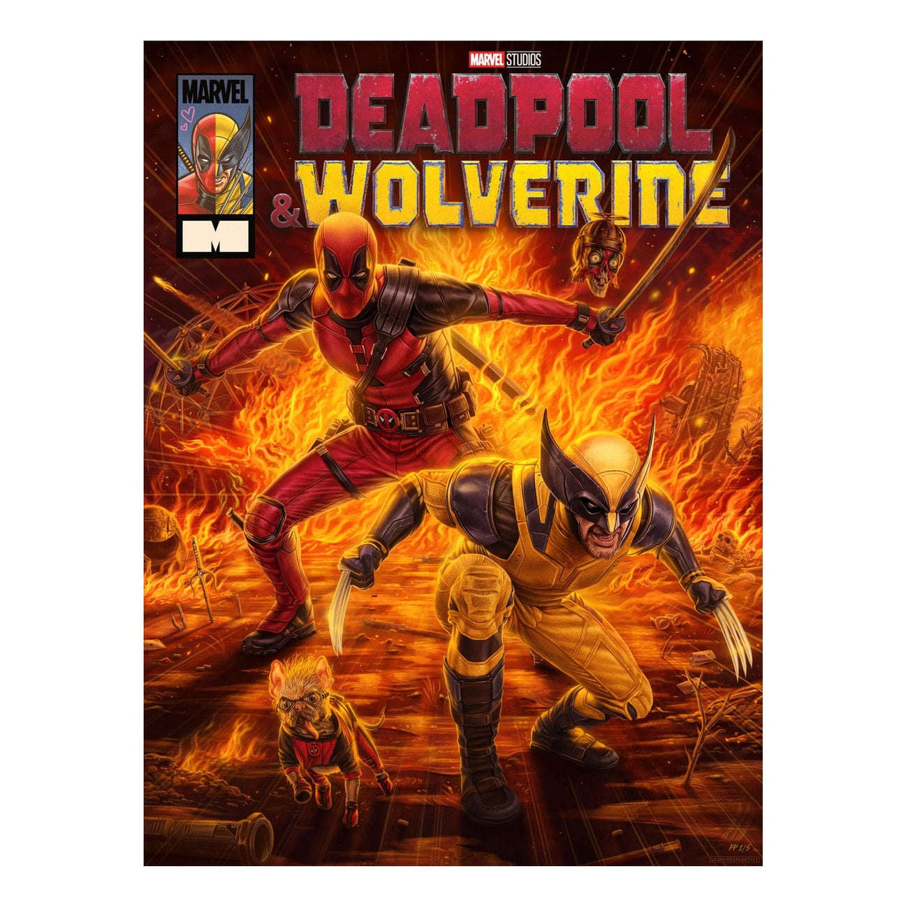 Immagine del prodotto Marvel Stampa artistica Deadpool & Wolverine 46 x 61 cm – senza cornice