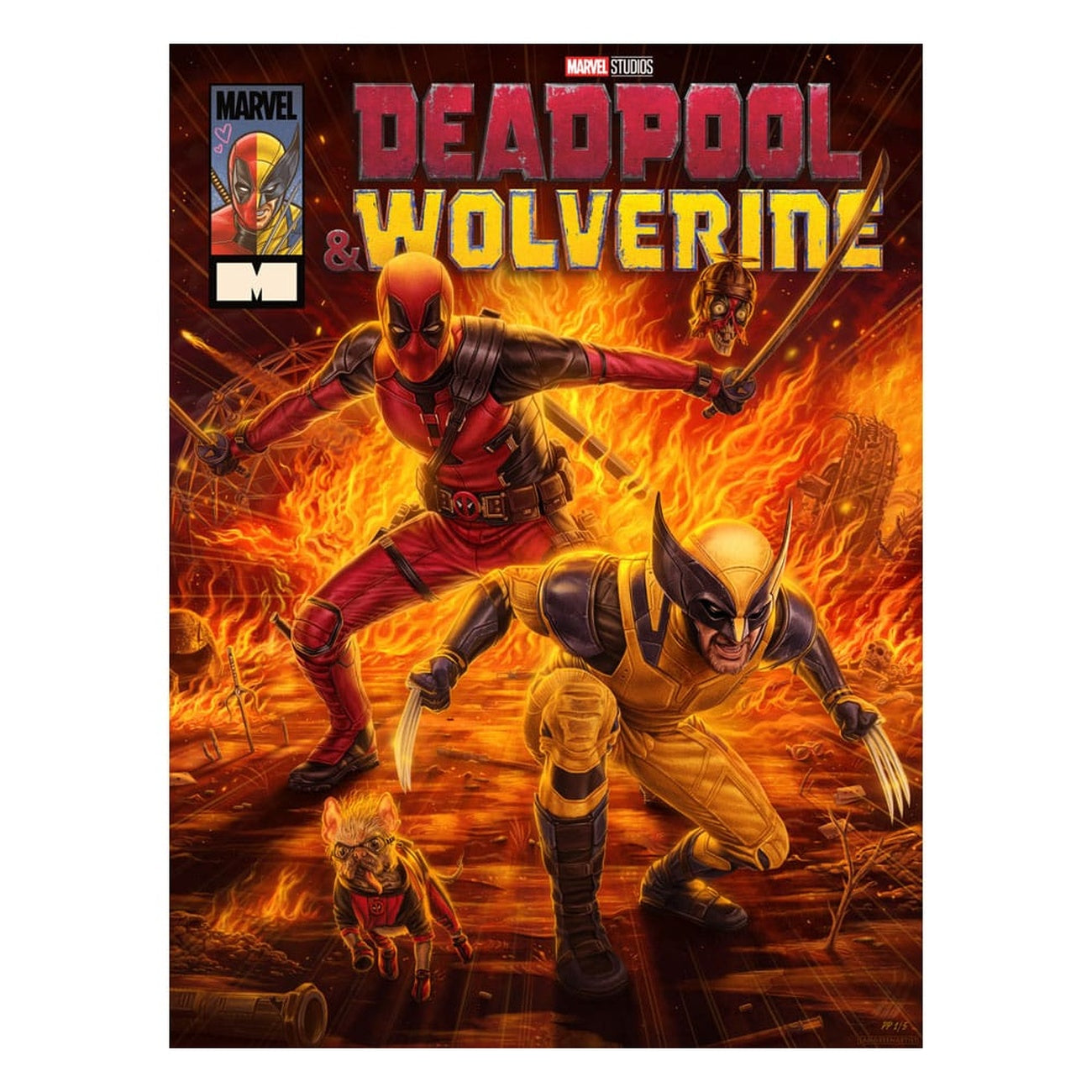 Immagine del prodotto Marvel Stampa artistica Deadpool & Wolverine 46 x 61 cm – senza cornice