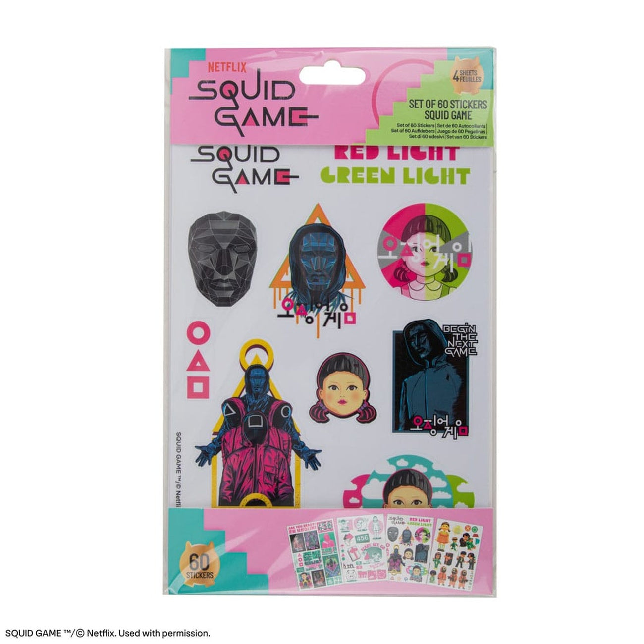 Immagine del prodotto Set di adesivi Squid Game
