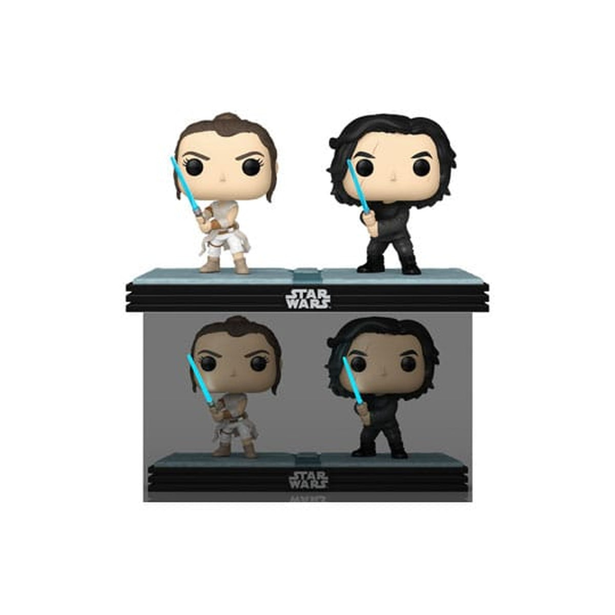 Immagine del prodotto Star Wars POP! Movie Moments Doppio pack di figure bobble head in vinile Kylo & Rey 9 cm