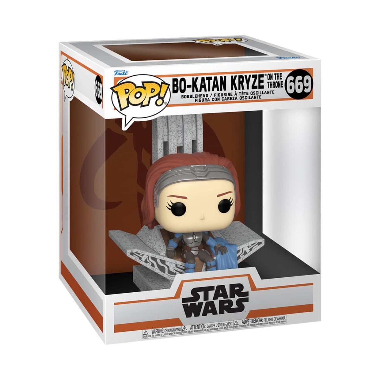 Immagine del prodotto Star Wars: The Mandalorian POP! Deluxe figure in vinile Bo-Katan con Trono 9 cm