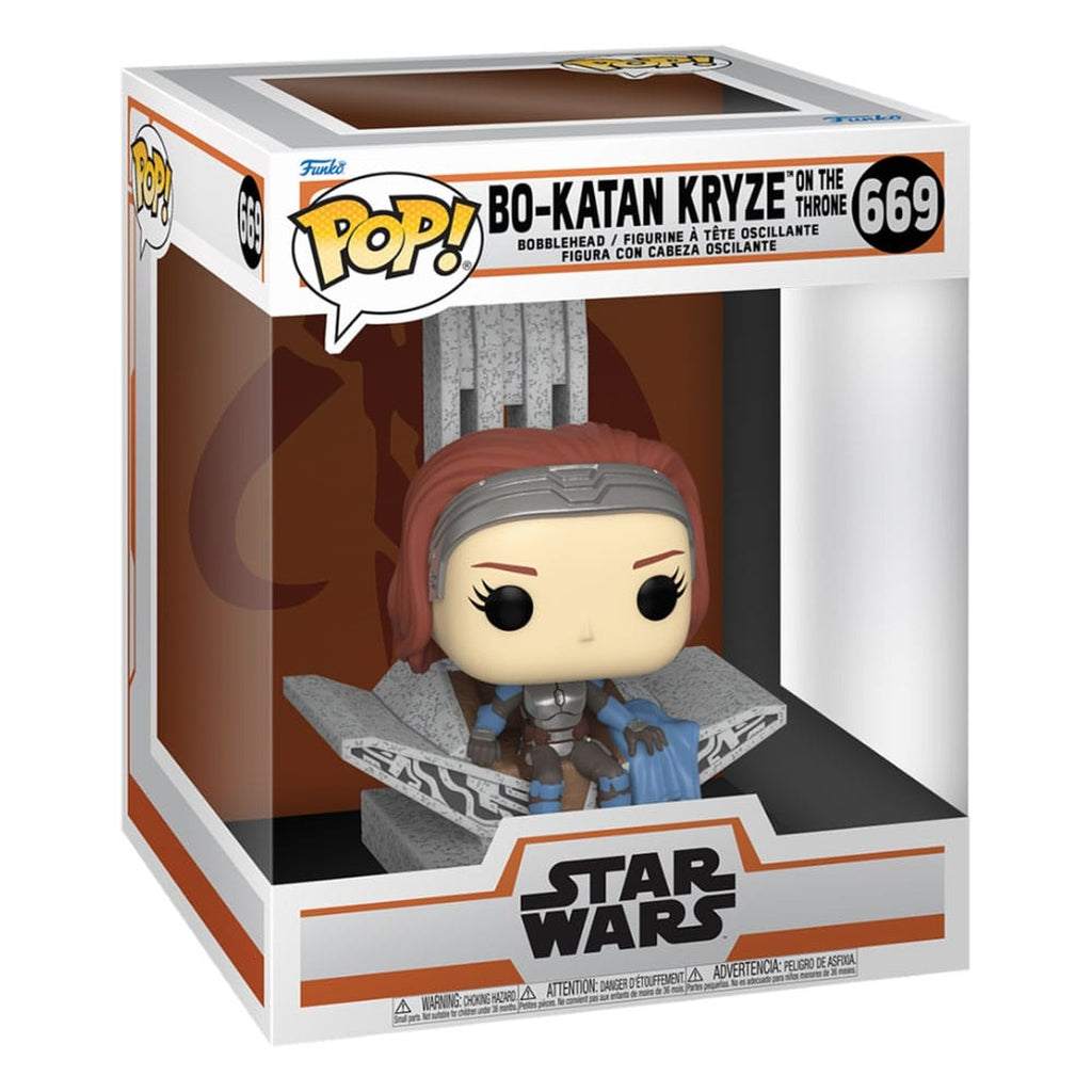 Immagine del prodotto Star Wars: The Mandalorian POP! Deluxe figure in vinile Bo-Katan con Trono 9 cm