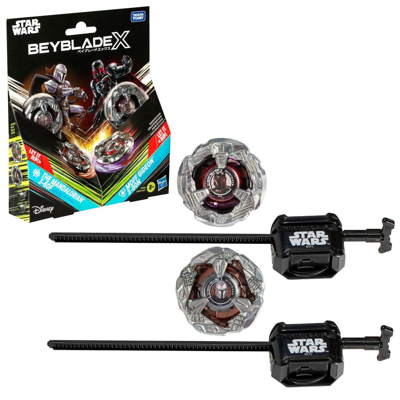Immagine del prodotto Collaborazione Beyblade X e Star Wars The Mandalorian 3-60F vs. Moff Gideon 3-80N