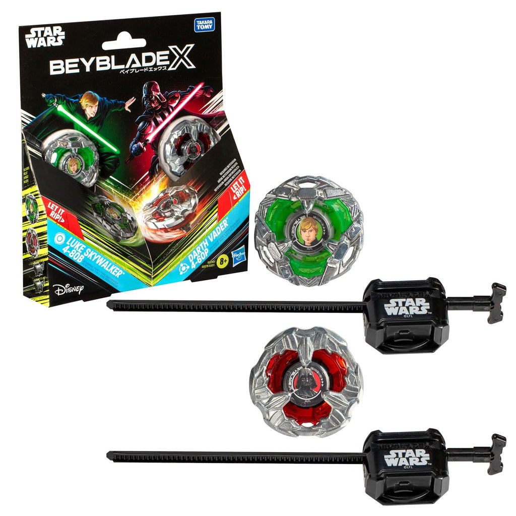 Immagine del prodotto Collaborazione Beyblade X e Star Wars Luke Skywalker 4-80B vs Darth Vader 4-60B