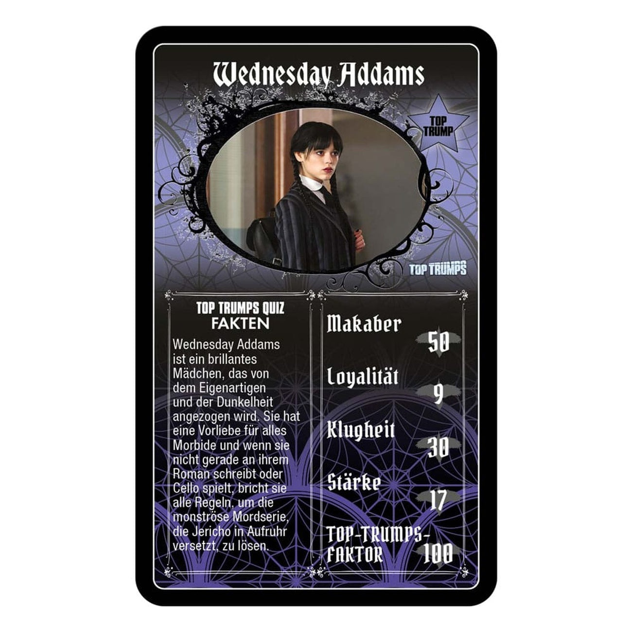 Immagine del prodotto Gioco di carte Wednesday Top Trumps *Versione tedesca*
