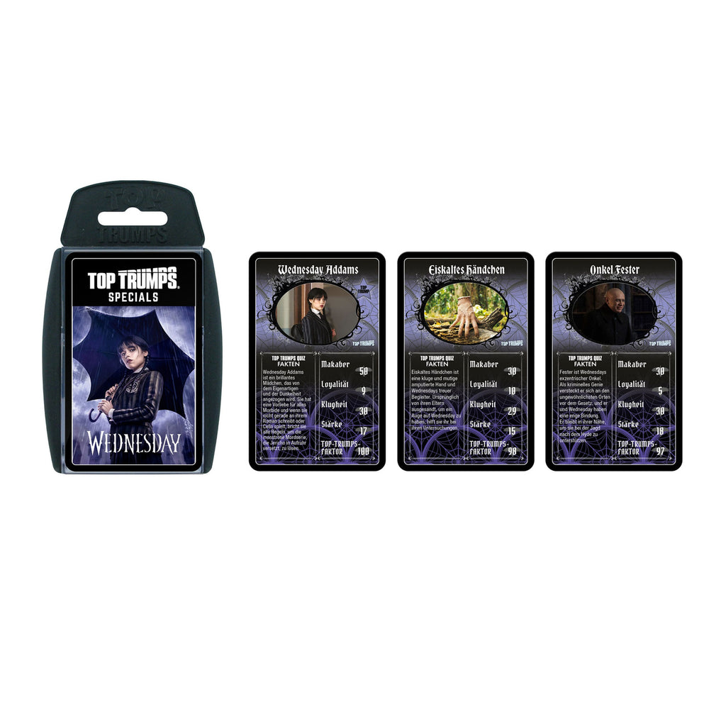 Immagine del prodotto Gioco di carte Wednesday Top Trumps *Versione tedesca*
