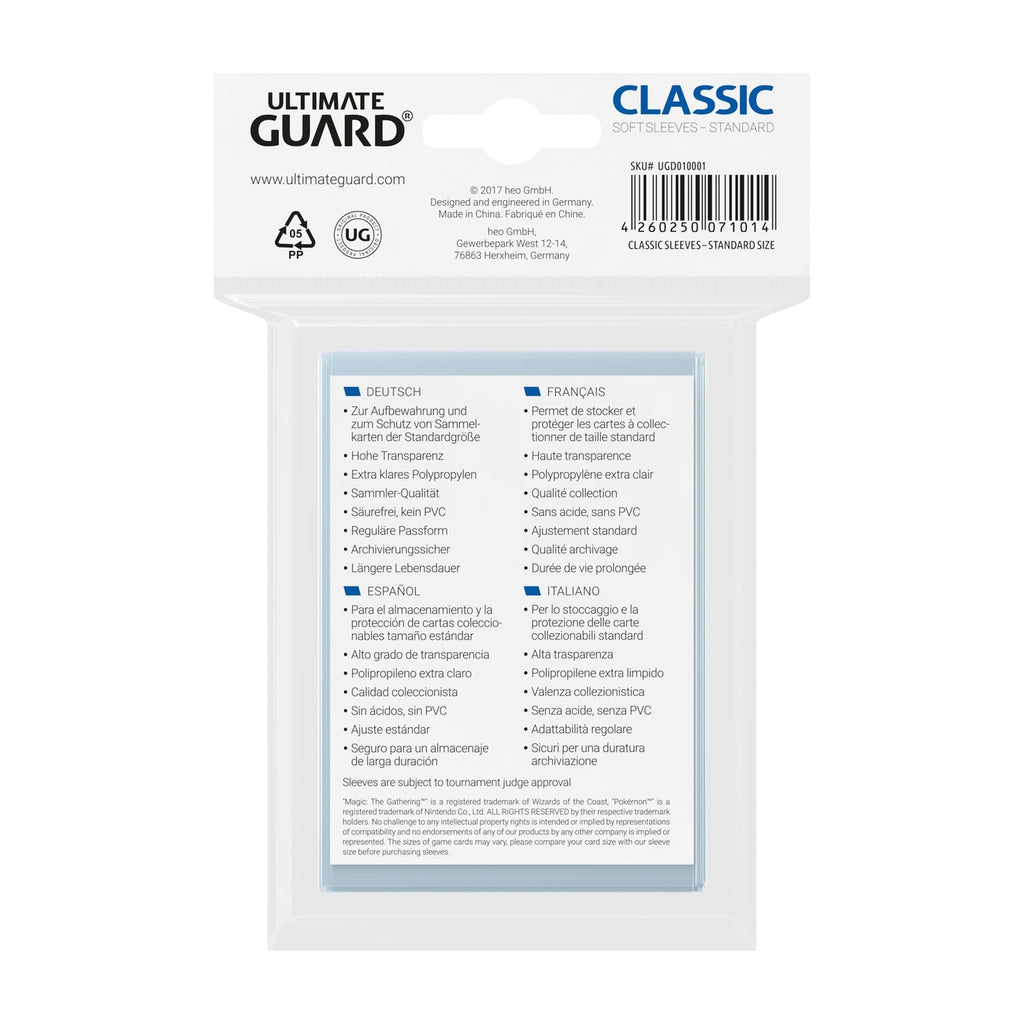 Immagine del prodotto Ultimate Guard Bustine Classic Formato Standard (100)