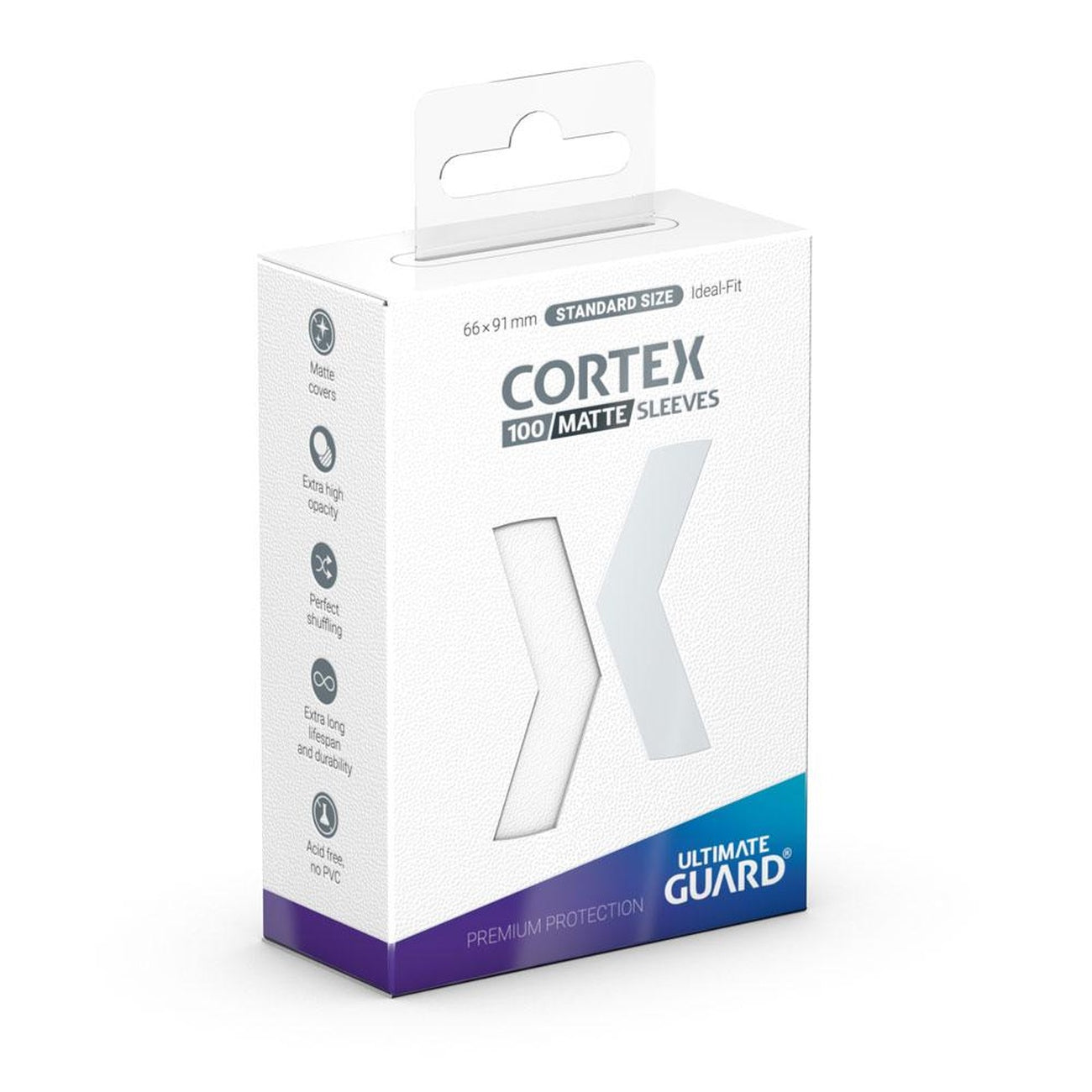 Immagine del prodotto Ultimate Guard Cortex Sleeves Opache Formato Standard (100) - Bianco