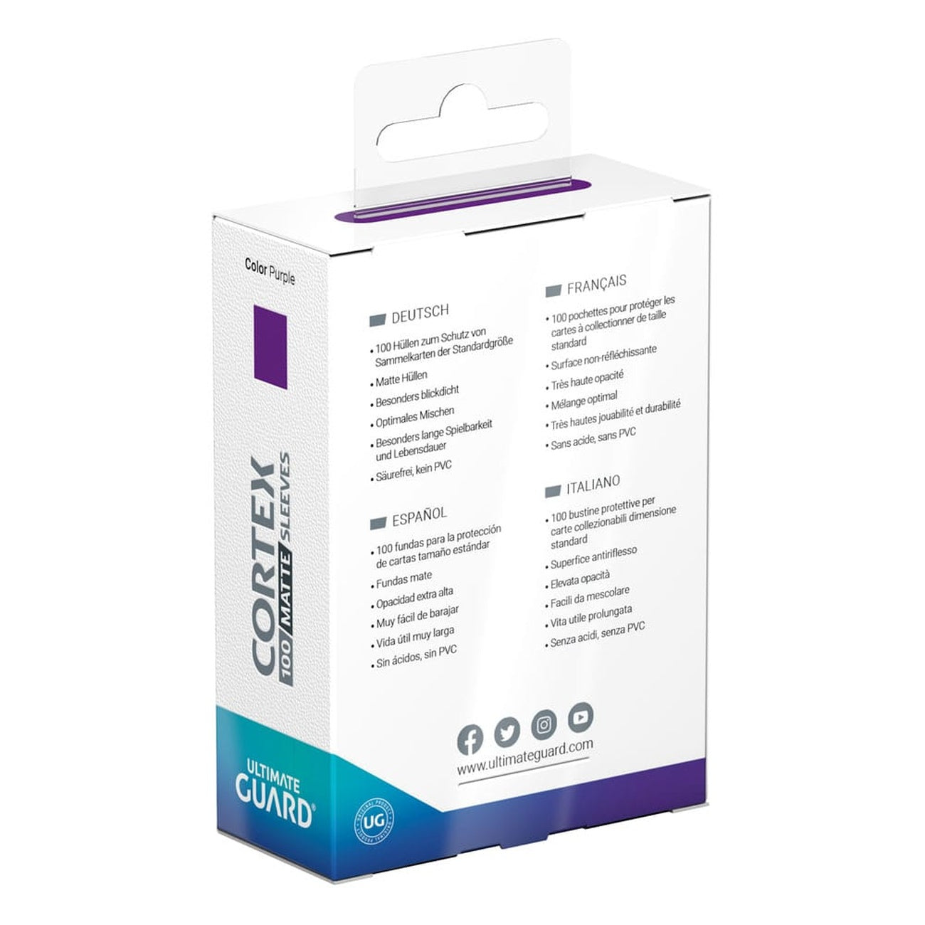 Immagine del prodotto Ultimate Guard Bustine Cortex Opache Misura Standard (100) - Viola