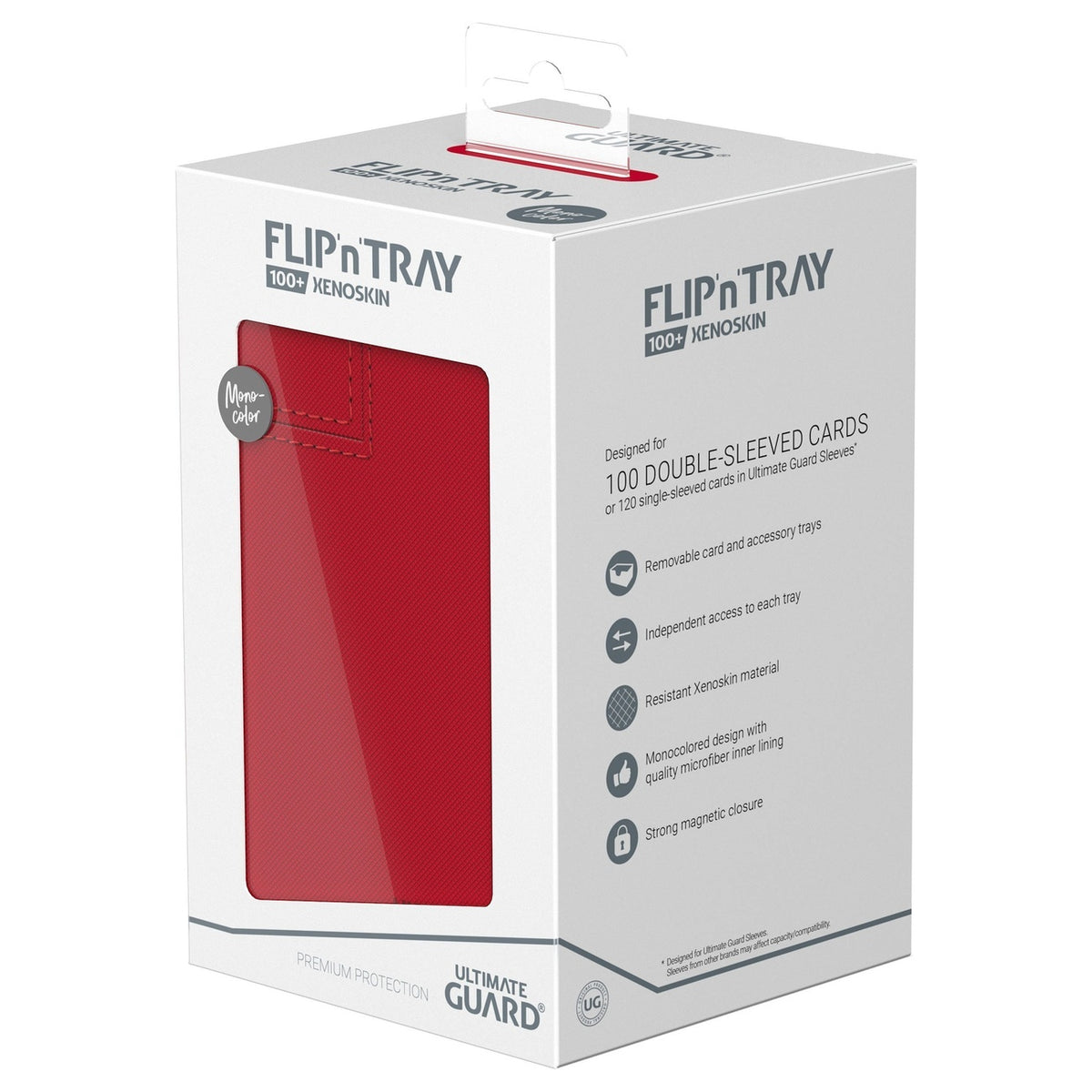 Immagine del prodotto Ultimate Guard Flip'n'Tray 100+ Xenoskin - Rosso