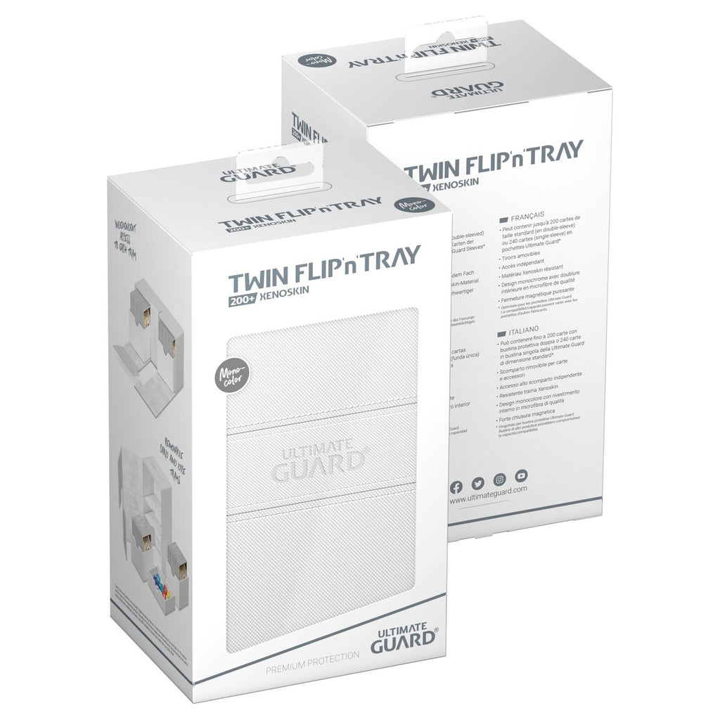 Immagine del prodotto Ultimate Guard Twin Flip'n'Tray 200+ Xenoskin - Bianco