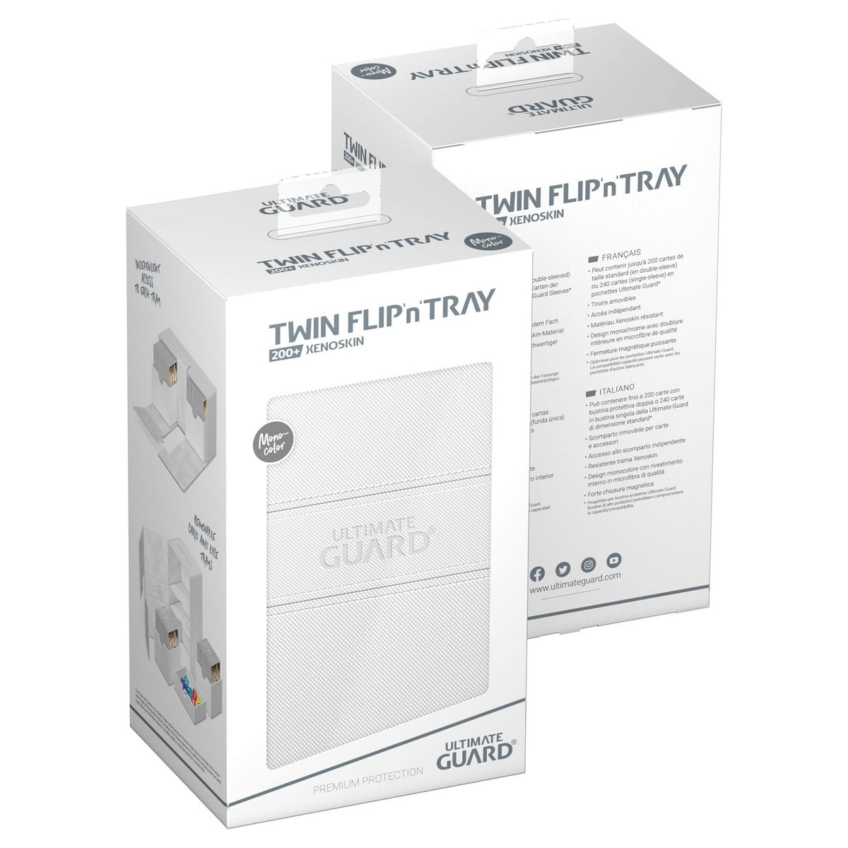 Immagine del prodotto Ultimate Guard Twin Flip'n'Tray 200+ Xenoskin - Bianco