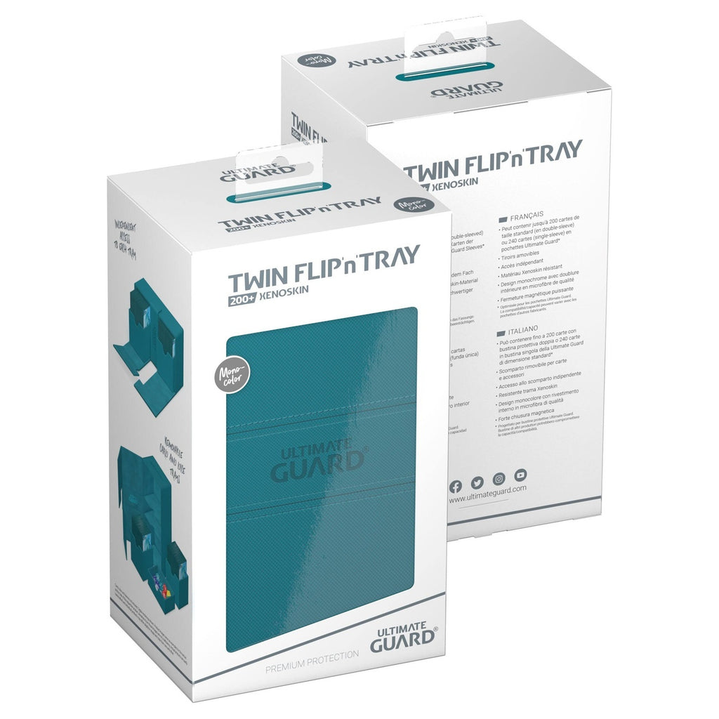 Immagine del prodotto Ultimate Guard Twin Flip'n'Tray 200+ Xenoskin - Petrolio