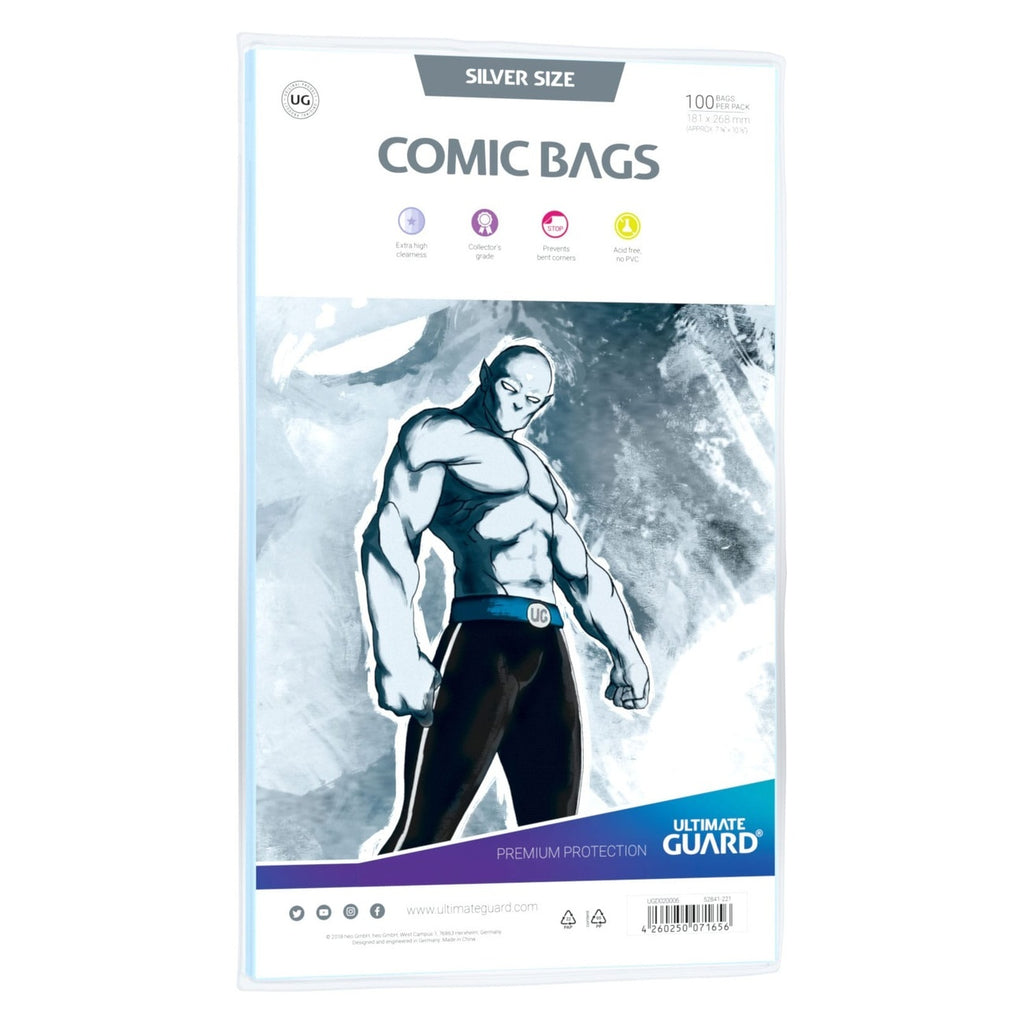 Immagine del prodotto Ultimate Guard Comic Bags Standard (100) - Silver Size