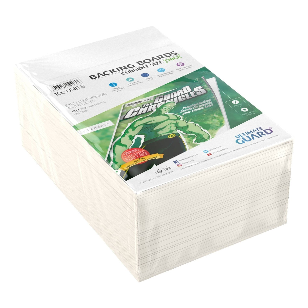 Immagine del prodotto Ultimate Guard Comic Backing Boards (100) - Current Size Spesso
