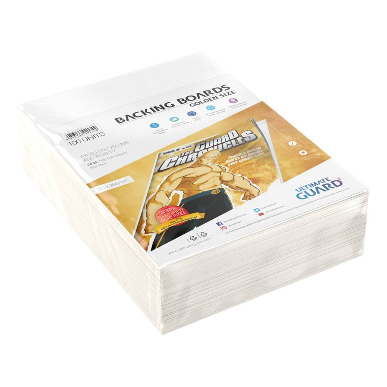 Immagine del prodotto Ultimate Guard Comic Backing Boards (100) - Golden Size