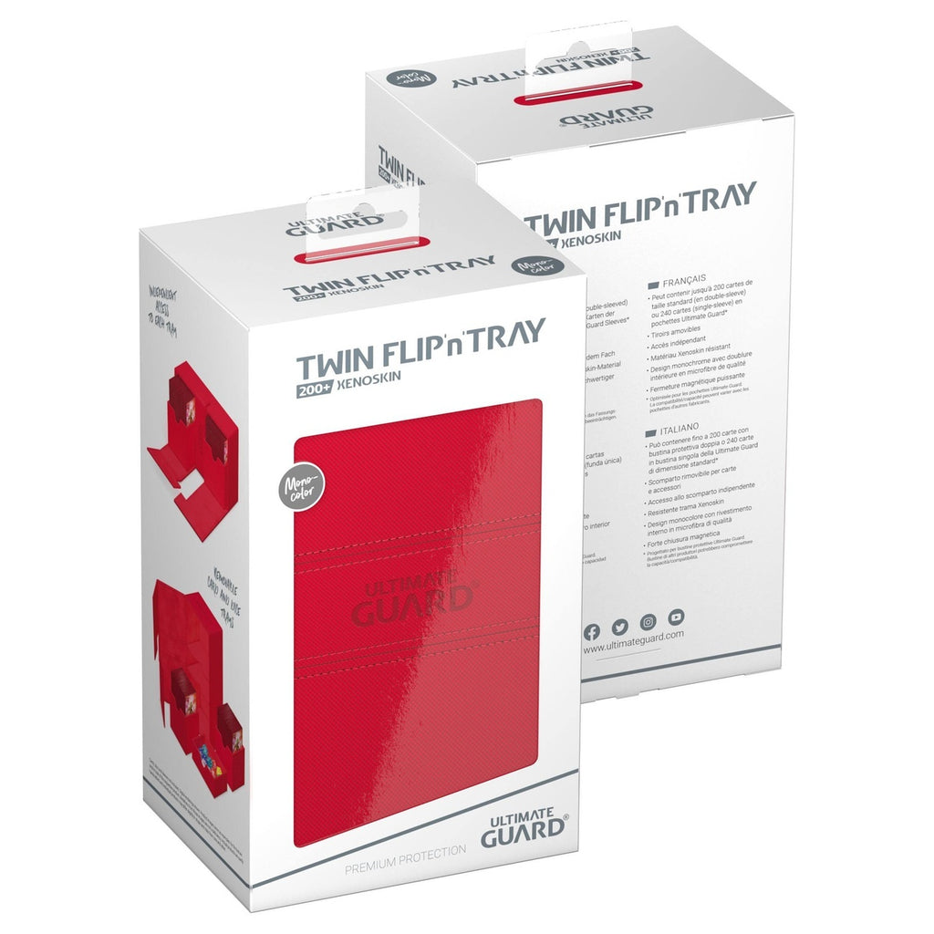 Immagine del prodotto Ultimate Guard Twin Flip'n'Tray 200+ Xenoskin - Rosso