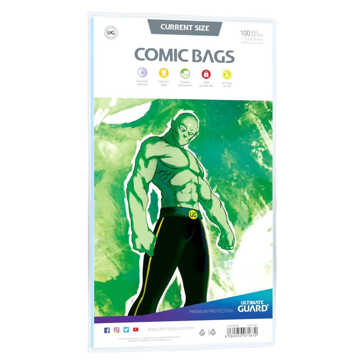 Immagine del prodotto Ultimate Guard Comic Bags Standard (100) - Current Size