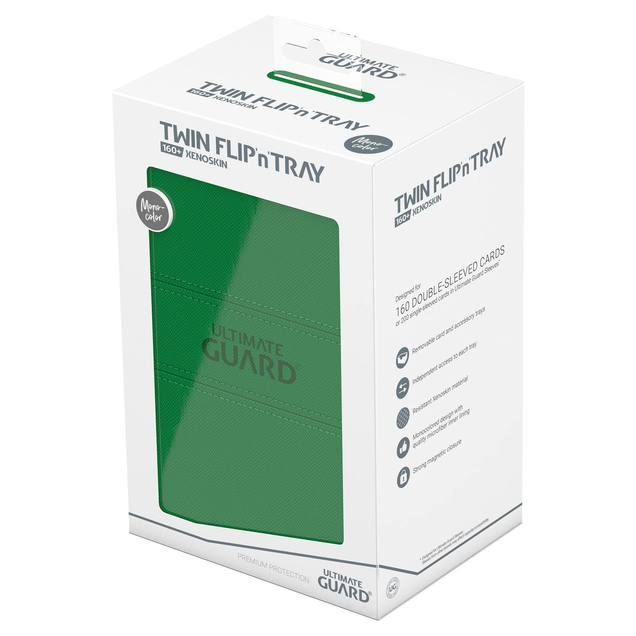 Immagine del prodotto Ultimate Guard Twin Flip'n'Tray 160+ Xenoskin – verde