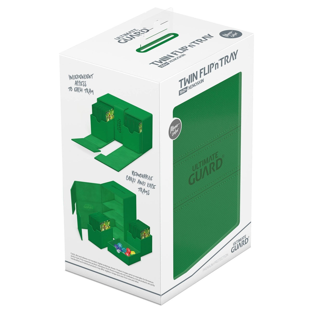 Immagine del prodotto Ultimate Guard Twin Flip'n'Tray 160+ Xenoskin – verde