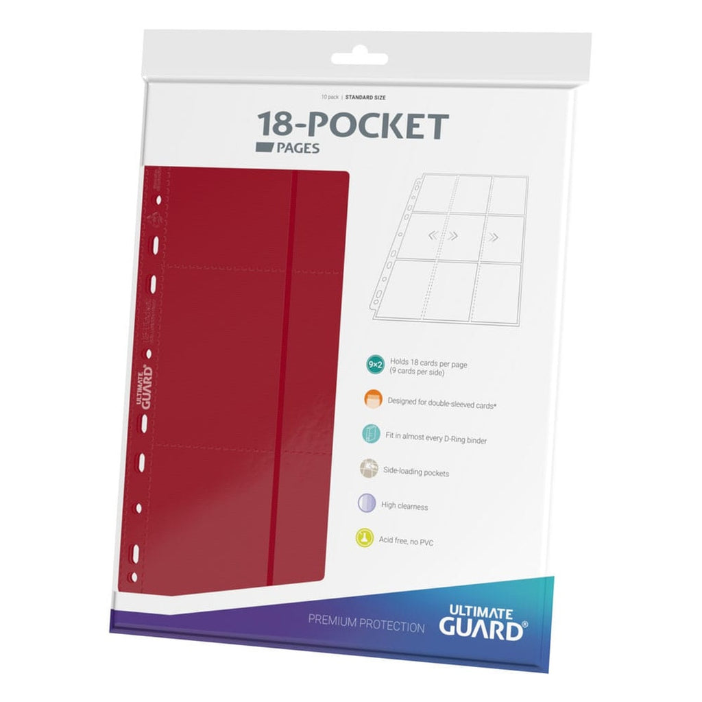 Product image Ultimate Guard 18-Pocket Pages Side-Loading (10) - Red