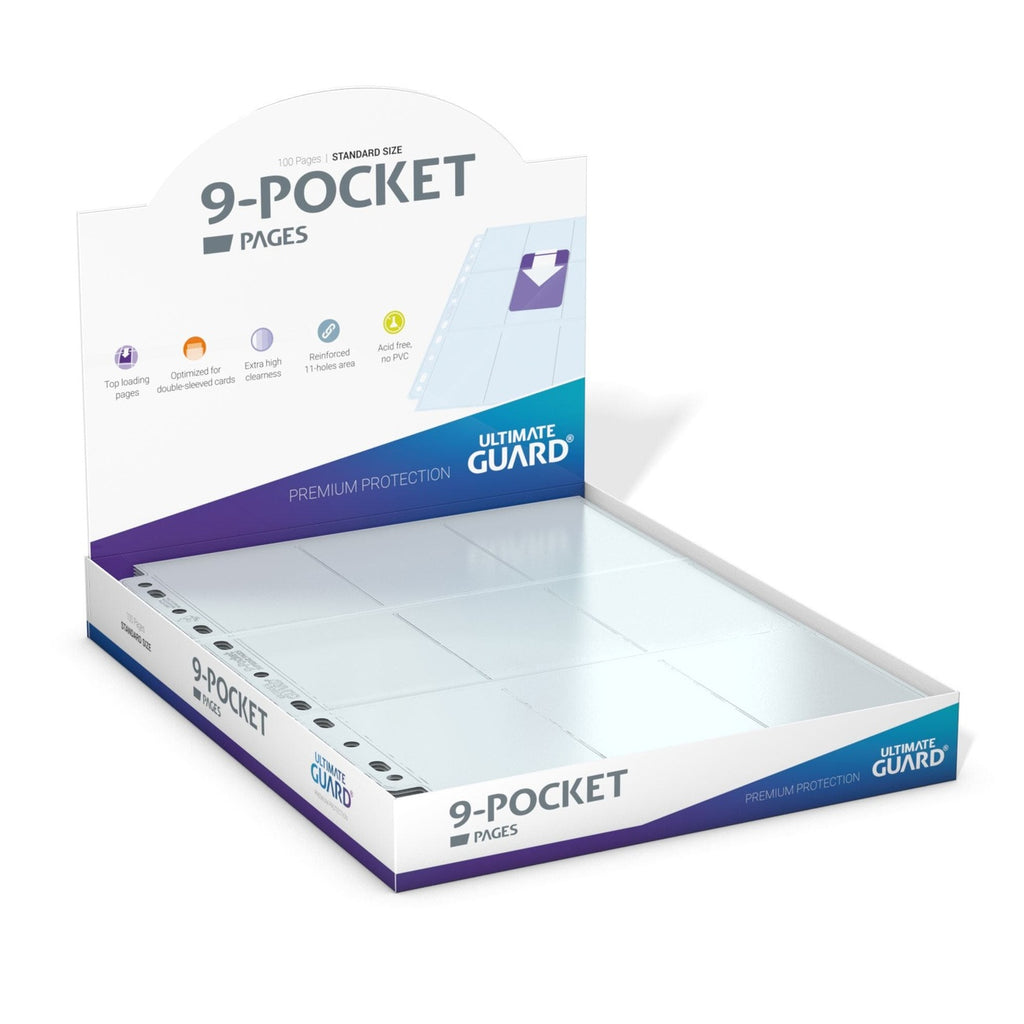 Product image Ultimate Guard 9-Pocket Pages Top-Loading (100) - Transparent