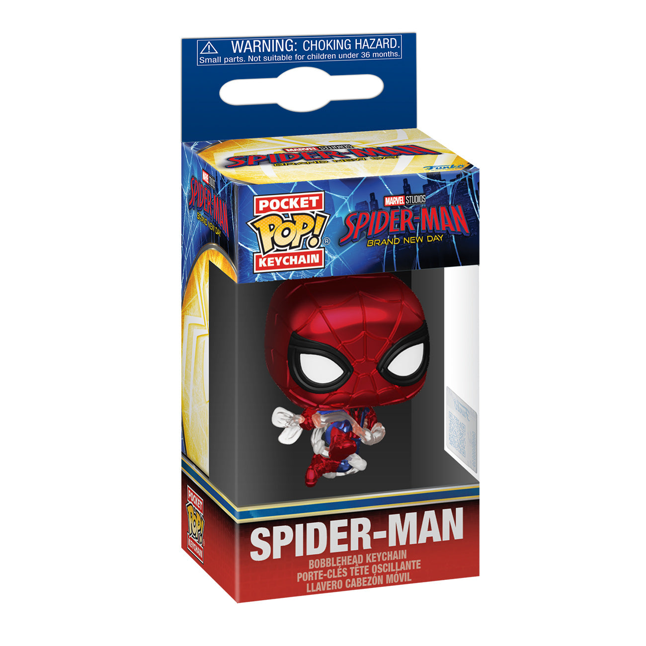 Immagine del prodotto Spider-Man: Brand New Day - Portachiavi Funko Pop metallizzato