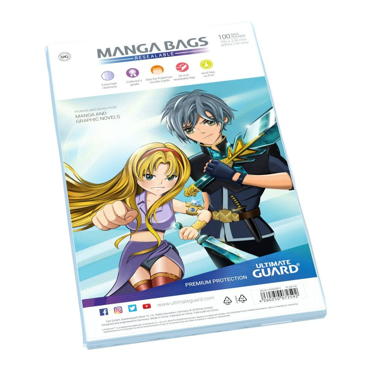 Immagine del prodotto Ultimate Guard Buste Manga Richiudibili (100)