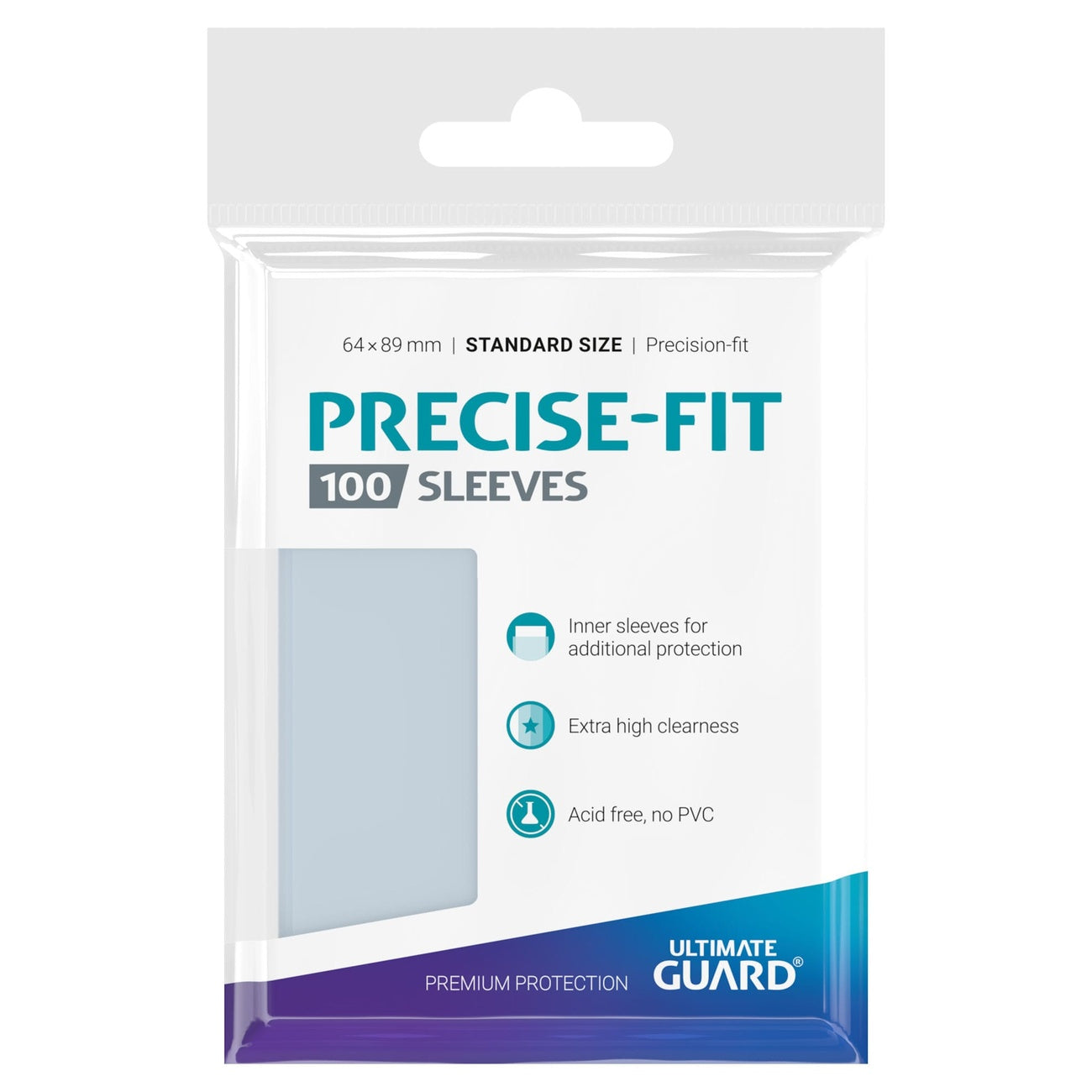 Product image Ultimate Guard Precise-Fit Sleeves Standard Size (100)