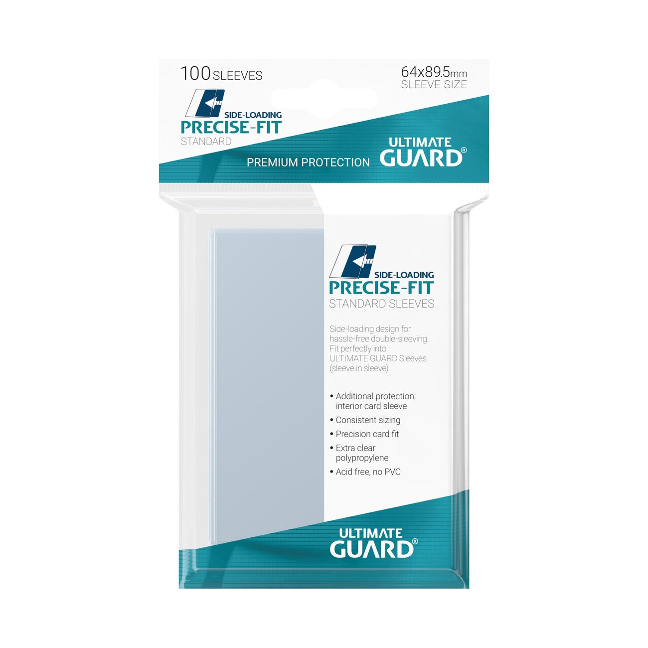 Immagine del prodotto Ultimate Guard Precise-Fit Sleeves Standard Size (100) - Side-Loading