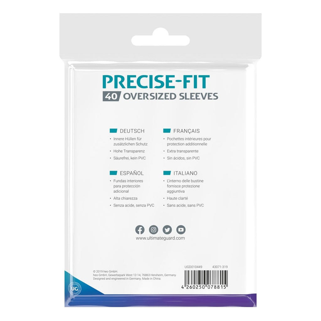 Immagine del prodotto Ultimate Guard Precise-Fit Oversized Sleeves (40)