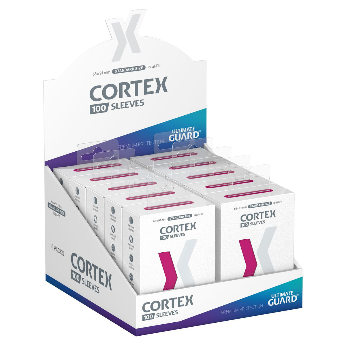 Product image Ultimate Guard Cortex Sleeves Standard Size (100) - Pink