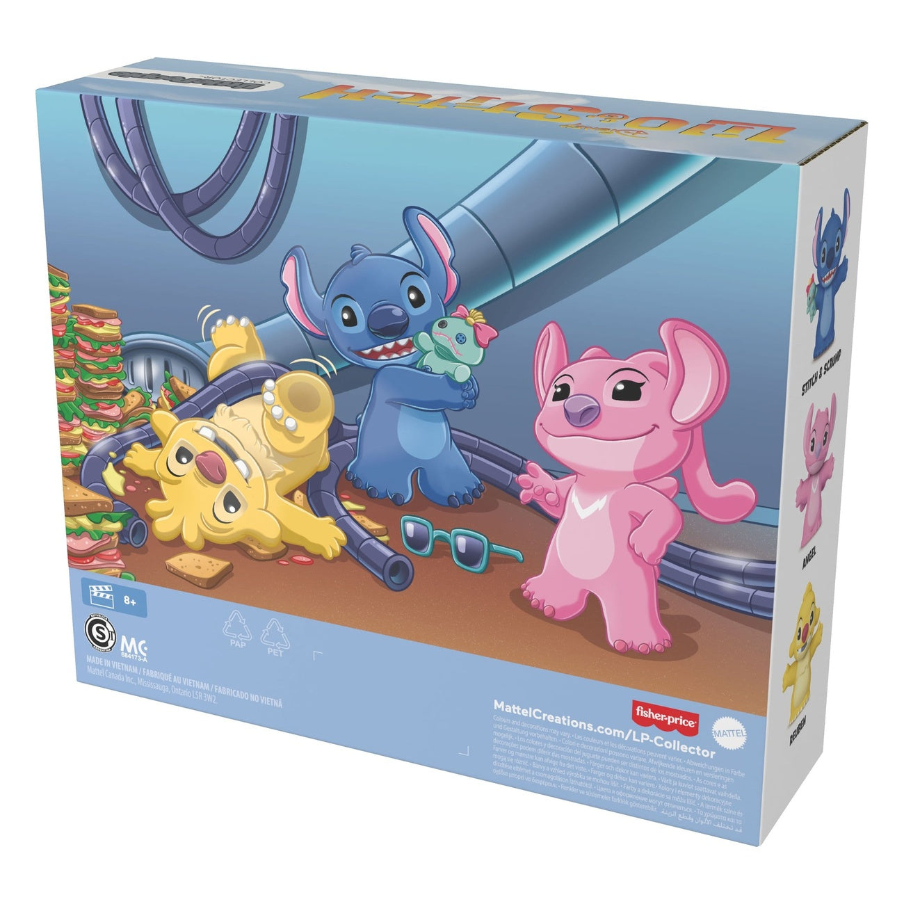 Immagine del prodotto Lilo & Stitch Little People Collector minifigure set da 3 Stitch & The Cousins 7 cm