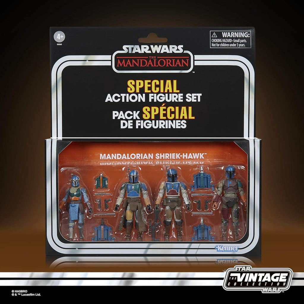 Immagine del prodotto Star Wars The Mandalorian Vintage Collection Set di 4 action figure Mandalorian Shriek-Hawk 10 cm