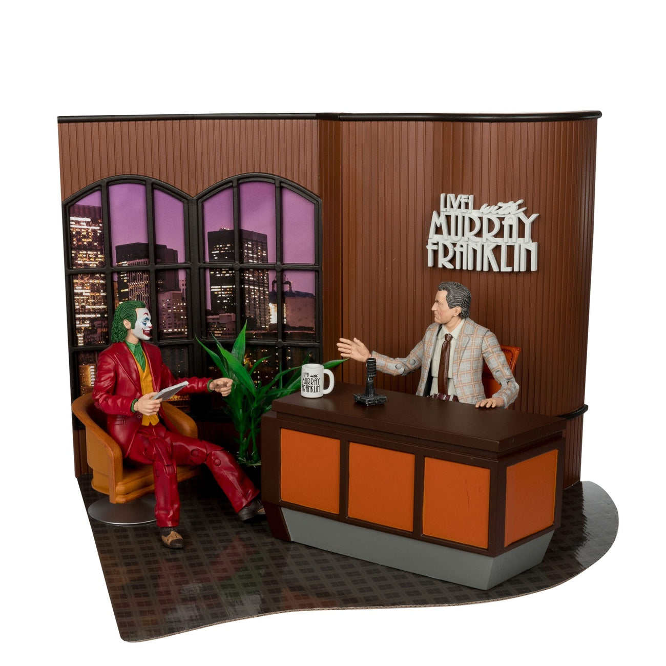 Immagine del prodotto Joker DC Multiverse (film Joker) Action figure Deluxe da collezione The Joker (Live with Murray Franklin) Edizione limitata 18