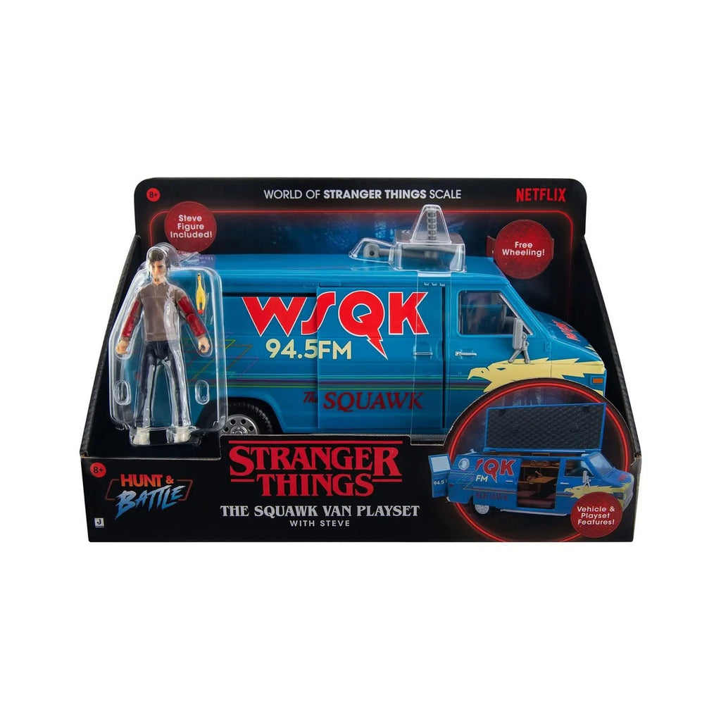 Immagine del prodotto Stranger Things World Of Figure & Vehicle The Squawk Van Playset con Steve