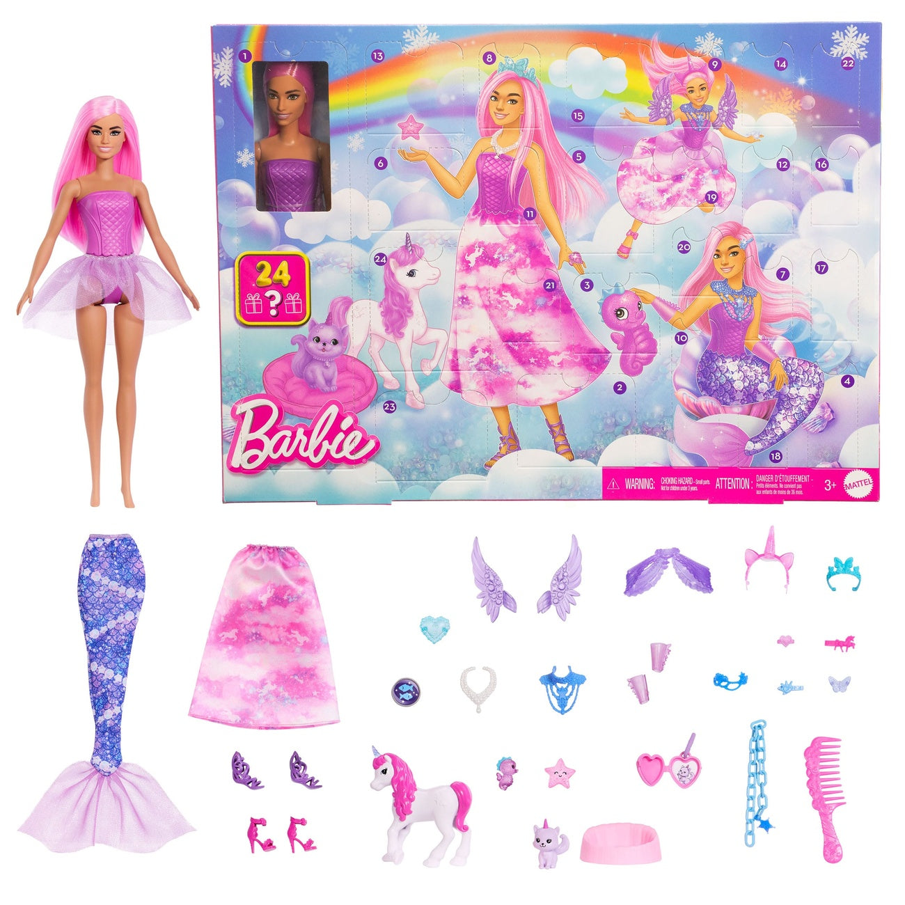 Product image Barbie Fantasy Advent Calendar with Doll