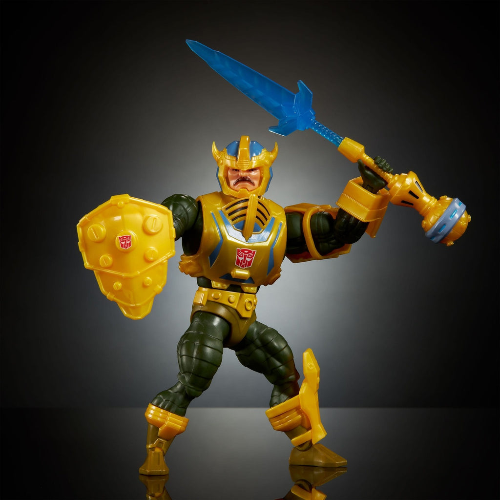 Product image Masters of the Universe x Transformers action figure Bumblebee Armor Man-At-Arms heo European Exclusive 14 cm