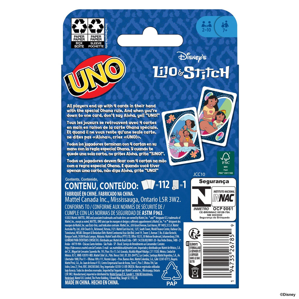 Immagine del prodotto Lilo & Stitch Gioco di carte UNO