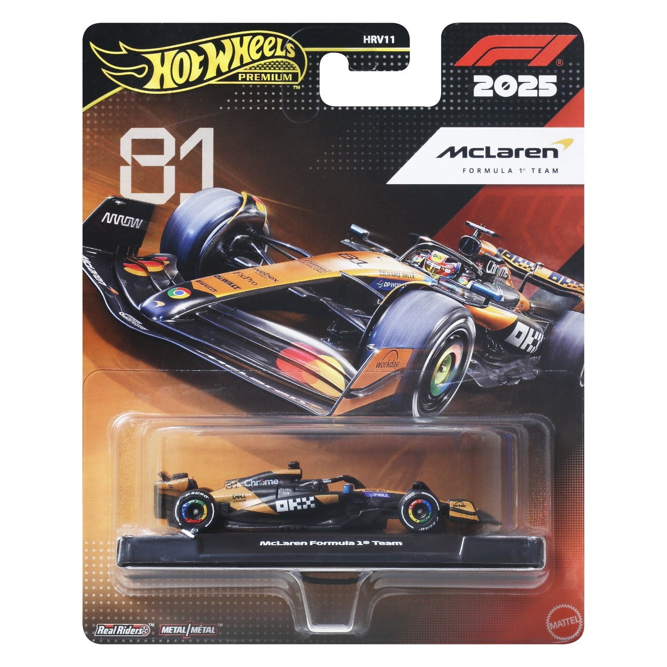 Immagine del prodotto Formula 1 Hot Wheels veicolo Premium pressofuso 1:64 Team McLaren: Pilota 1
