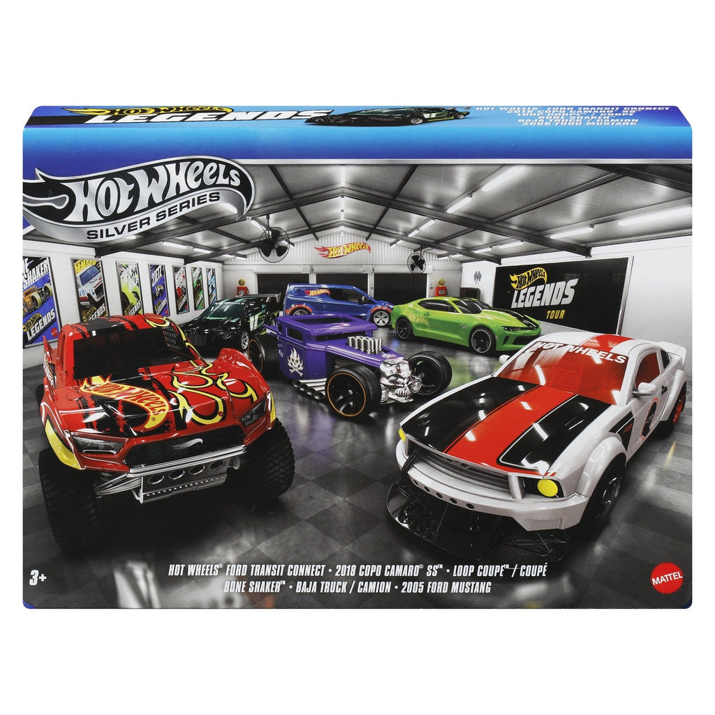 Immagine del prodotto Hot Wheels Silver Series veicoli die-cast set da 6 1/64 Legends
