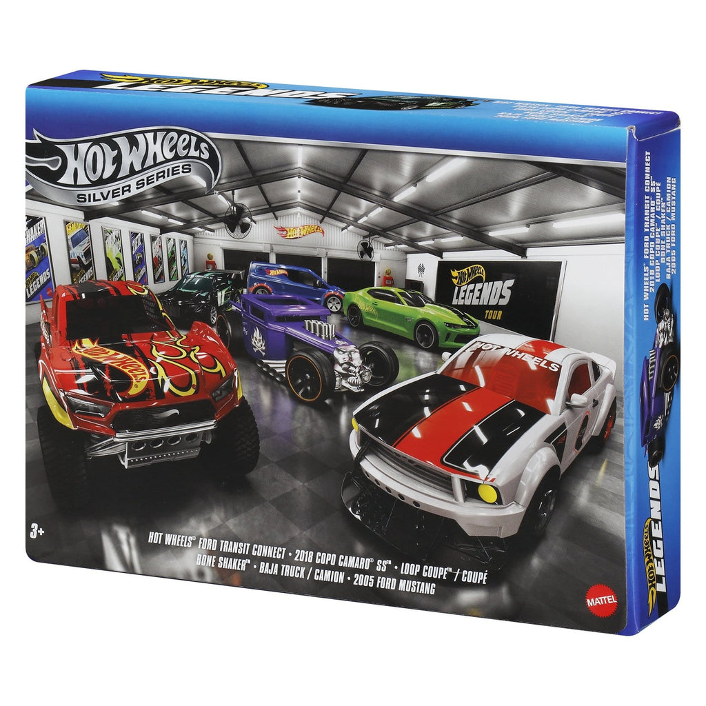 Immagine del prodotto Hot Wheels Silver Series veicoli die-cast set da 6 1/64 Legends