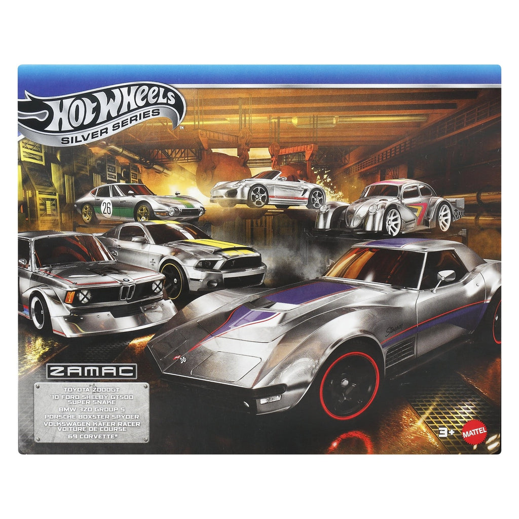 Immagine del prodotto Hot Wheels Silver Series veicoli die-cast confezione da 6 1/64 ZAMAC