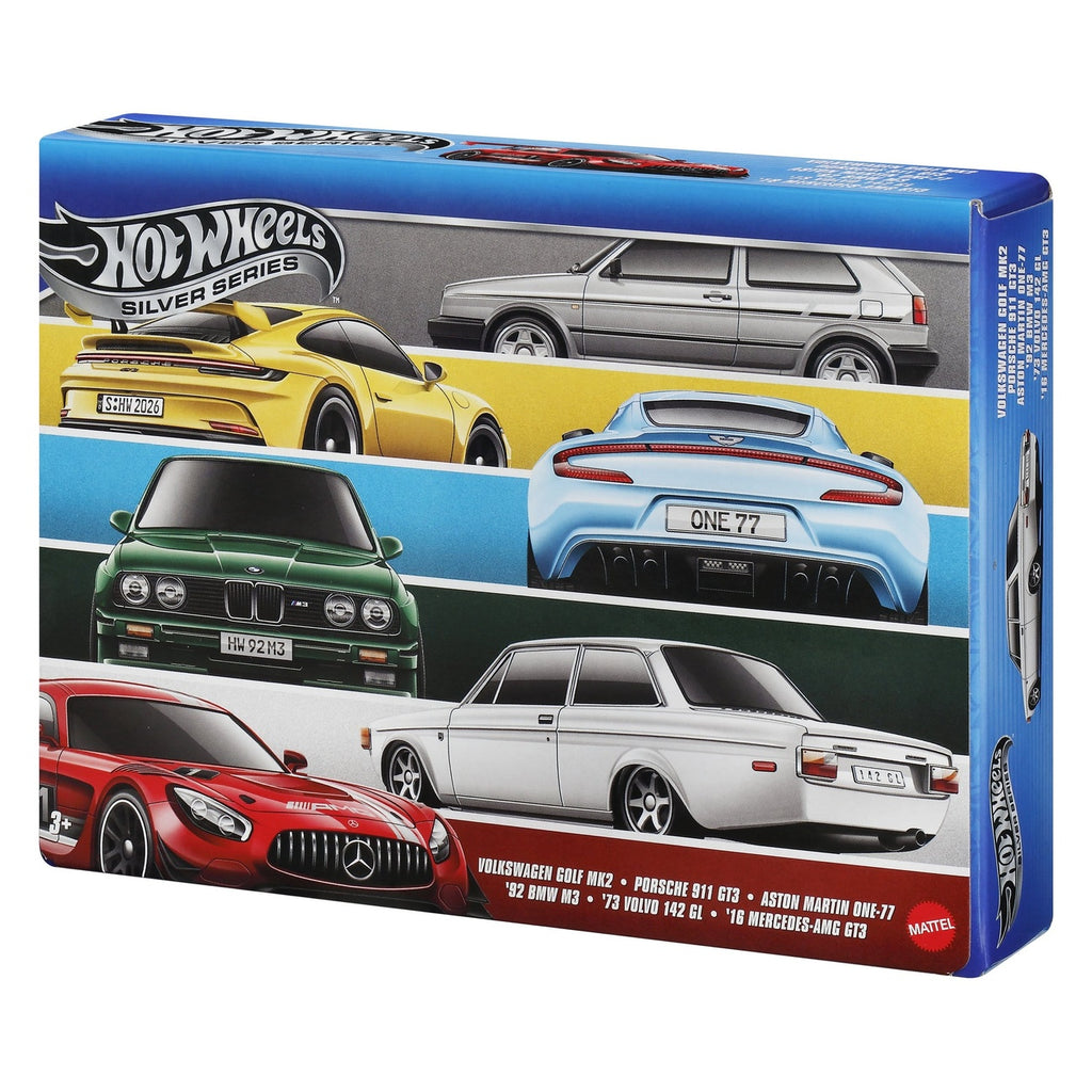 Immagine del prodotto Hot Wheels Silver Series Veicoli Die-Cast set da 6 1/64 Euro Style