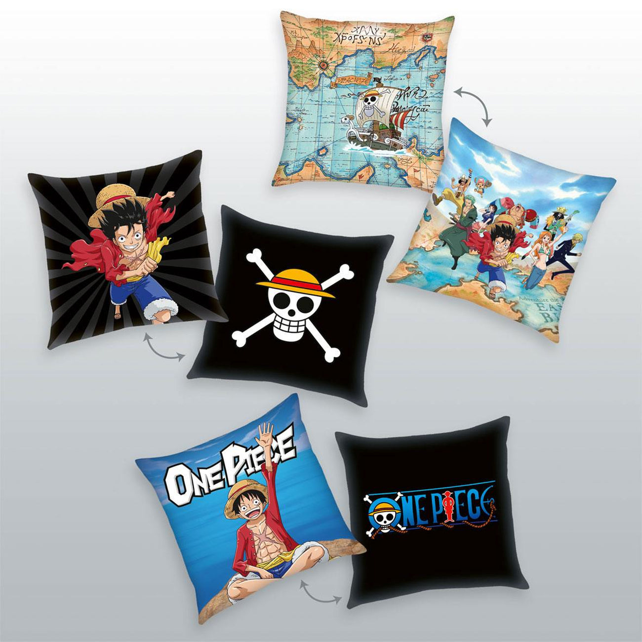 Immagine del prodotto One Piece Set di 3 cuscini Characters 40 x 40 cm