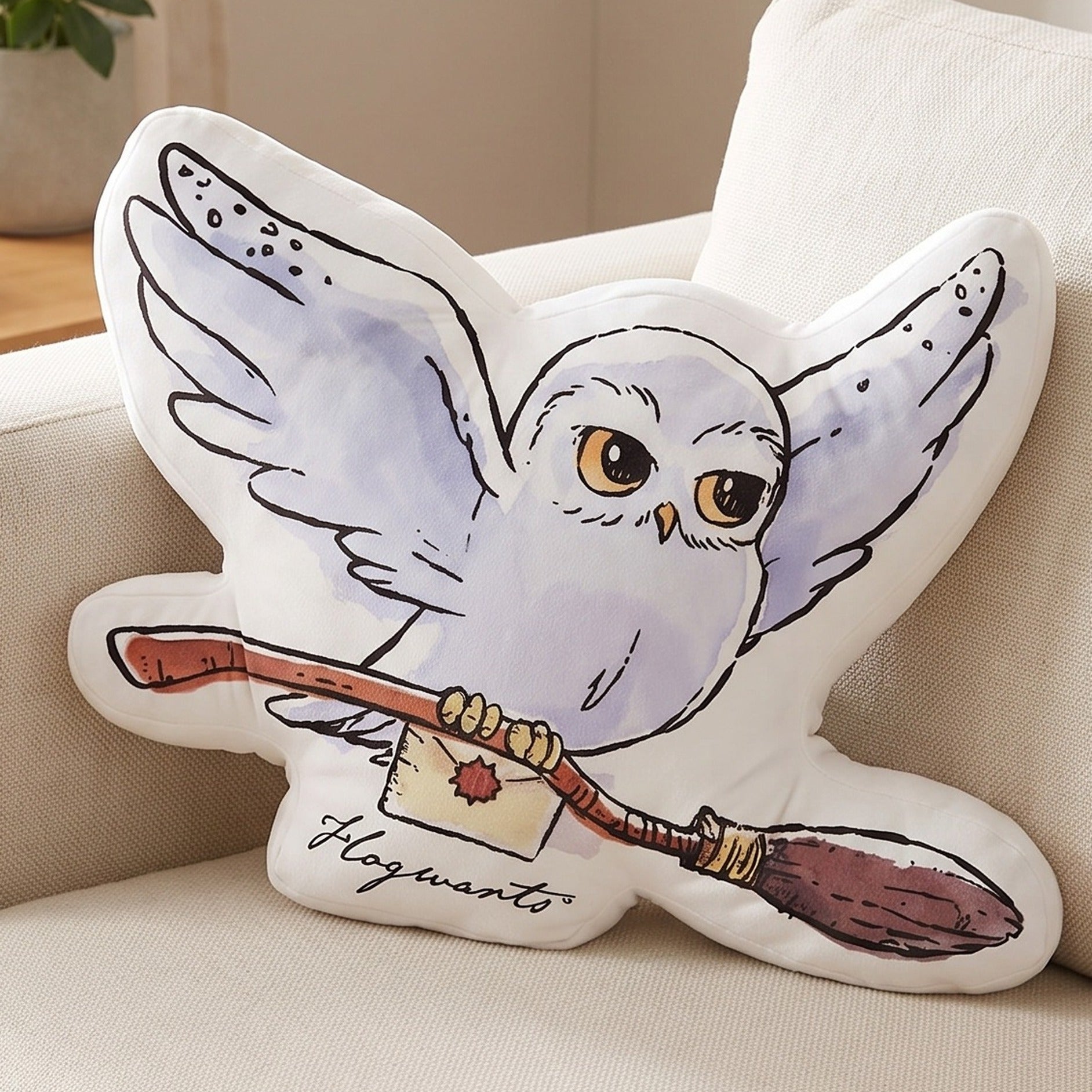 Immagine del prodotto Harry Potter Cuscino decorativo Edvige in volo 38 cm