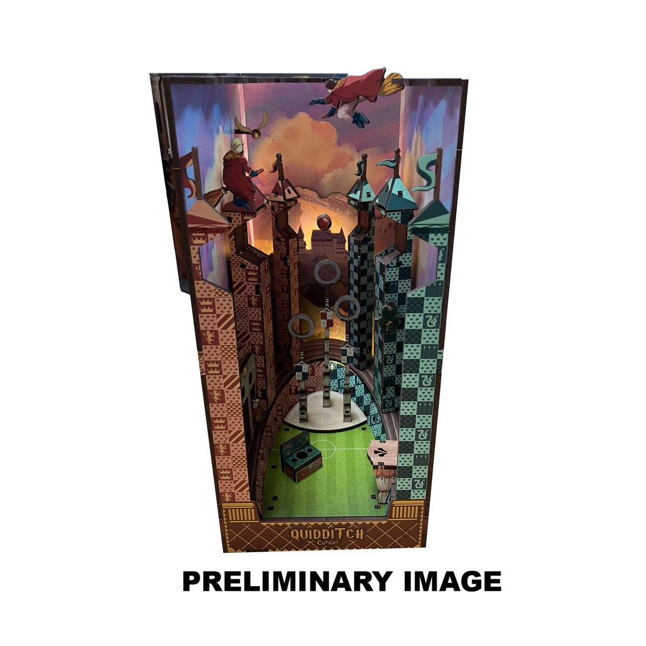 Immagine del prodotto Harry Potter Tiny Adventures Book Nook Mini Diorama Campo di Quidditch 23 cm
