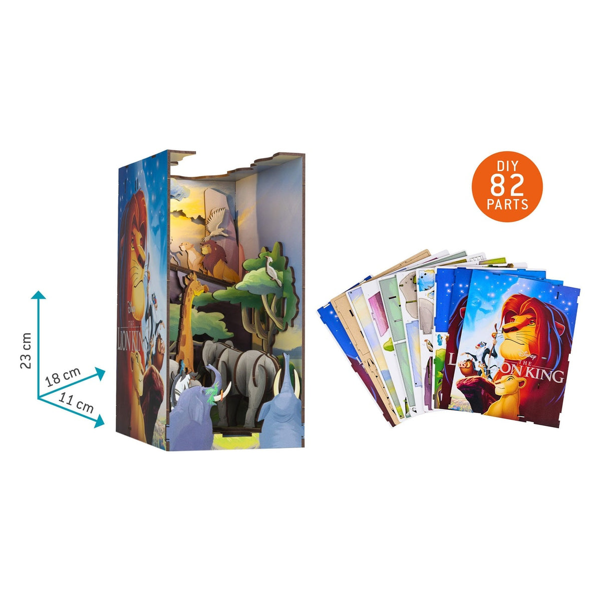 Immagine del prodotto Disney Tiny Adventures Book Nook Mini diorama Il Re Leone 23 cm